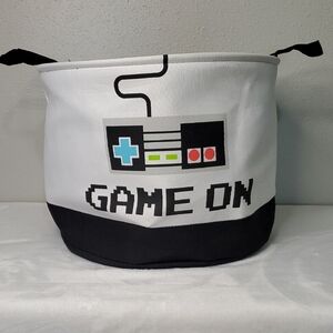 Game On Storage Basket with Handles Toy Storage Laundry Basket With Handles
